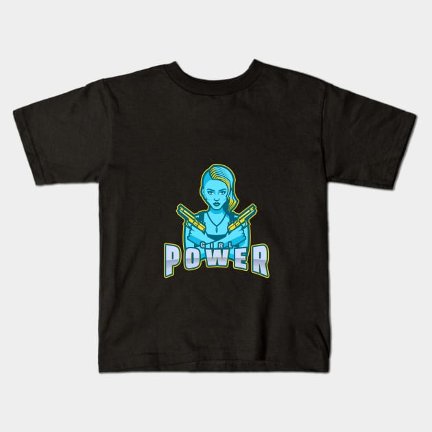 body'nsurf girl power Kids T-Shirt by bodyinsurf